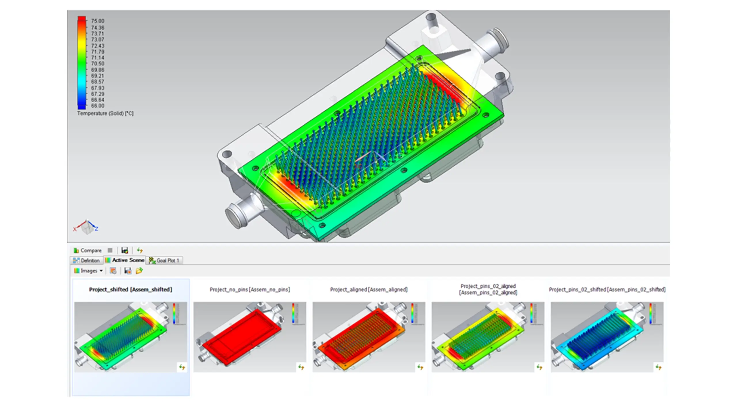 SmartCAE - Simcenter FLOEFD - Transfert thermique entre solides et fluides