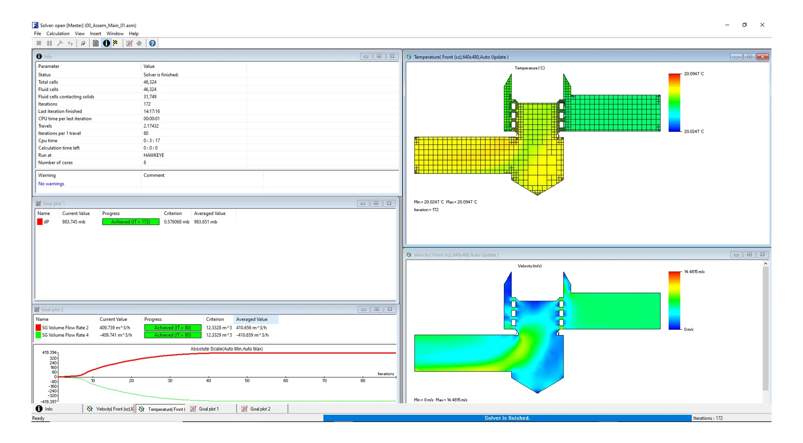 SmartCAE - Simcenter FLOEFD - Solucionador robusto y convergencia automática